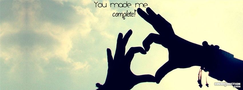 u made me complete Facebook Cover