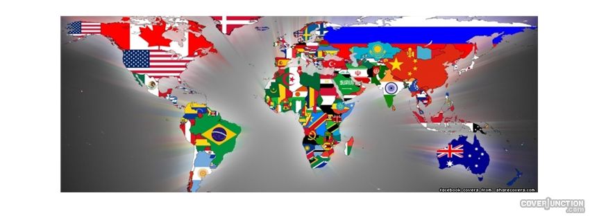 Flags of the world Facebook Cover - CoverJunction