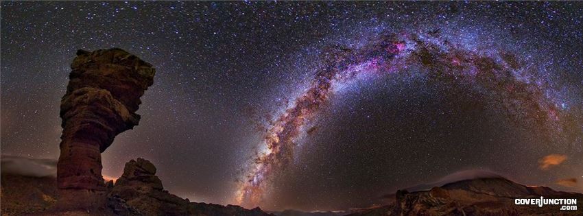 COVER JUNCTION Astronomy pic of the day - April 29 2013 Milky Way and Stone Tree Facebook Cover