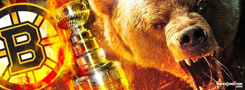 Boston Bruins Fear the Bear 2 Facebook Cover