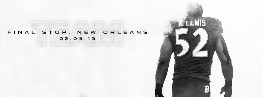 Baltimore Ravens 2012 TEAM:  Final Stop, New Orleans Facebook Cover