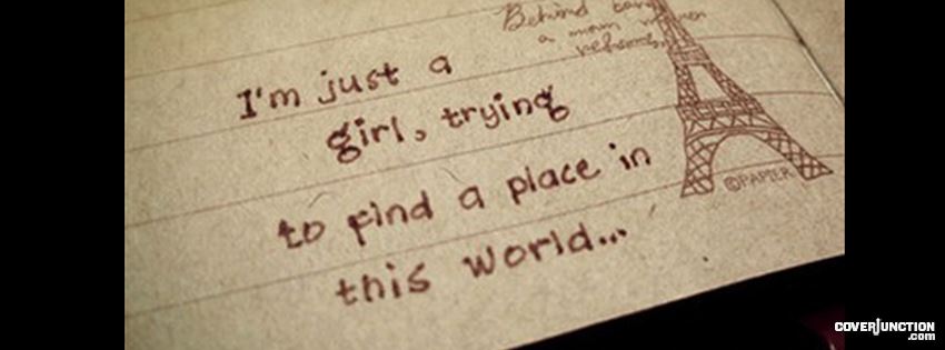 A place in this world Facebook Cover