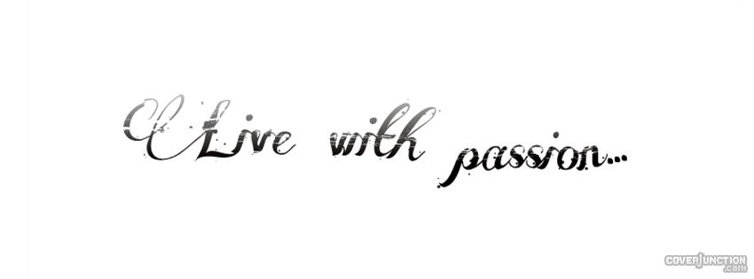 live with passion Facebook Cover