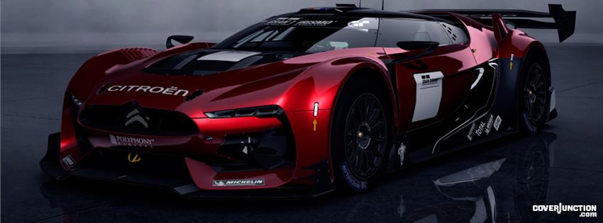 Race car Facebook Cover