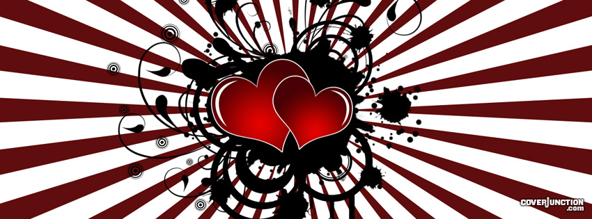 Rings, Stripes and Hearts Facebook Cover